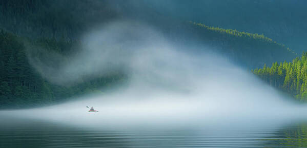 Diablo Lake Art Print featuring the photograph Into the Swirl by Don Schwartz