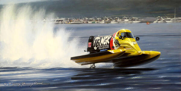 Drag Racing Nhra Top Fuel Funny Car John Force Kenny Youngblood Nitro Champion March Meet Images Image Race Track Fuel Formula One Tunnel Boat Tim Seebold Iogp Art Print featuring the painting Last lap by Kenny Youngblood
