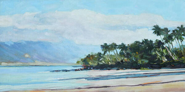 Maui Art Print featuring the painting Maui Morning Glow by Stacy Vosberg