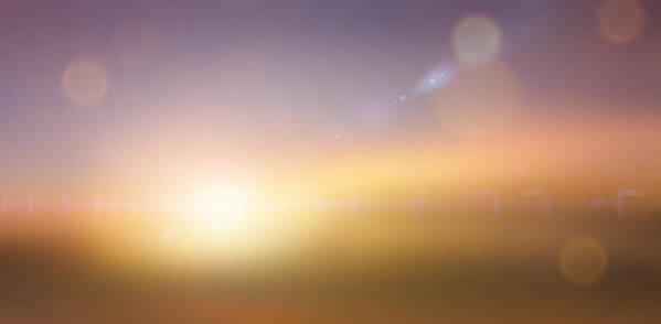 Particle Art Print featuring the photograph Morning Background by Fotograzia