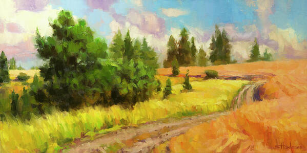 Landscape Art Print featuring the painting Off the Grid by Steve Henderson