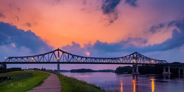 Bridge Art Print featuring the photograph Old Interstate Bridge by Al Mueller