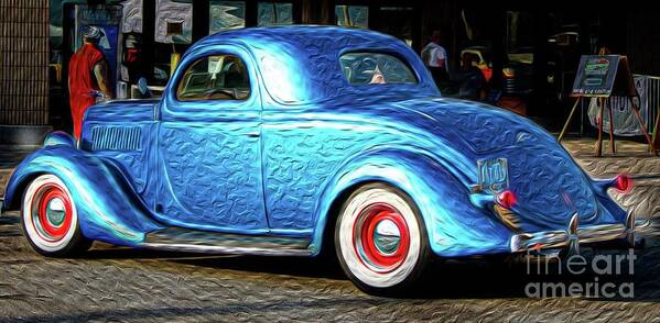 Cars Art Print featuring the digital art Oldie But Goodie by Patti Powers