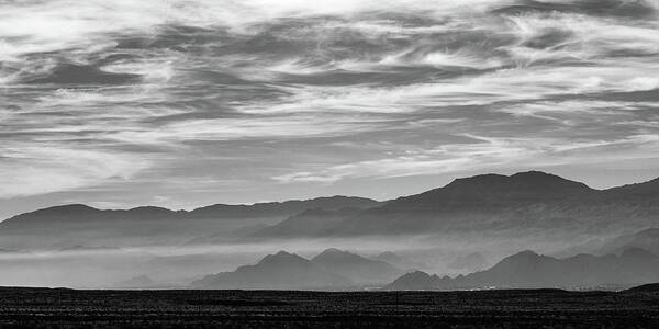 Landscape Art Print featuring the photograph Shadows In Black and White by Claude Dalley