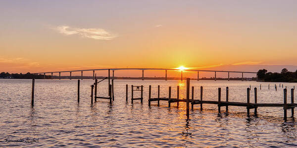 Maryland Art Print featuring the photograph Solomons Island Sunset by Donna Twiford