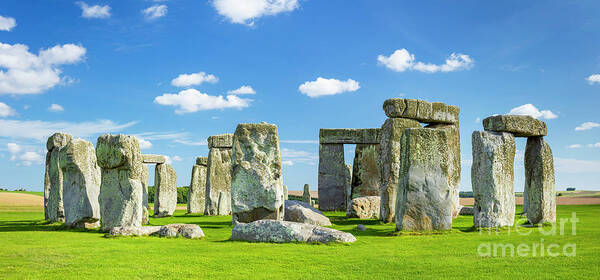 Stonehenge Art Print featuring the photograph Stonehenge neolithic stone circle, England by Neale And Judith Clark