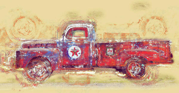 Aib_2022 #2531 Art Print featuring the photograph Texaco Star Truck by Craig J Satterlee