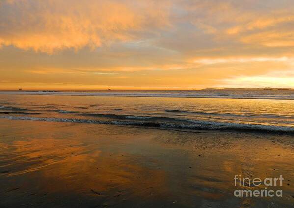 Beach Art Print featuring the photograph Golden State by Everette McMahan jr