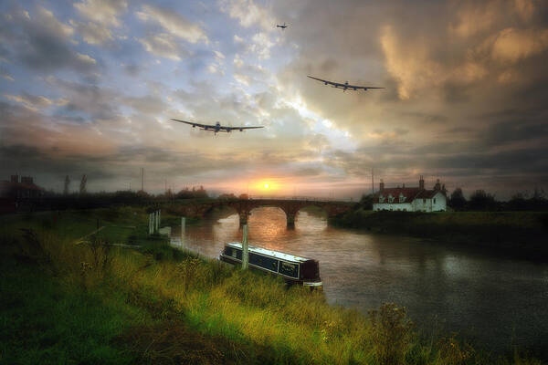 Bbmf Art Print featuring the photograph Return to Base by Jason Green