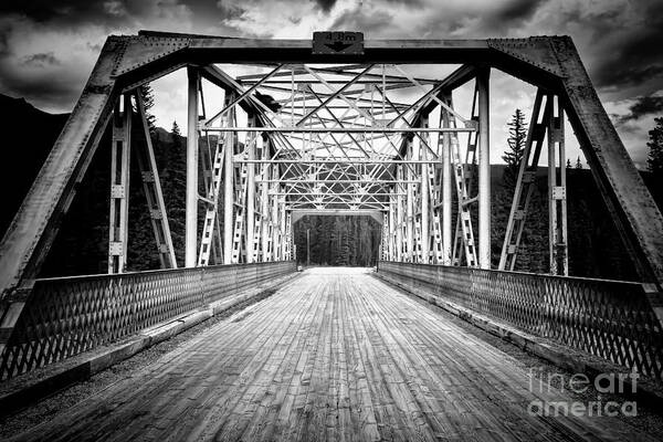 Bow Art Print featuring the photograph 0648 Bow River Bridge by Steve Sturgill