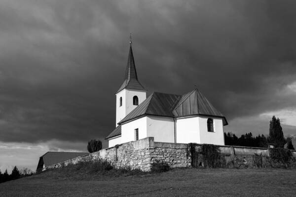 Church Art Print featuring the photograph After the rain #1 by Ian Middleton