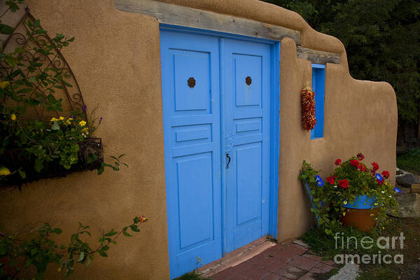 Doors Art Print featuring the photograph Blue Doors #2 by Timothy Johnson