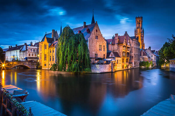 Bruges Art Print featuring the photograph Bruges #1 by Stefano Termanini