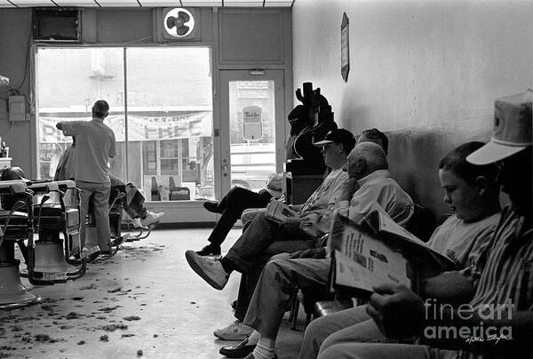 Barber Shop Art Print featuring the photograph Canton Barber Shop 1997 #1 by Matthew Turlington