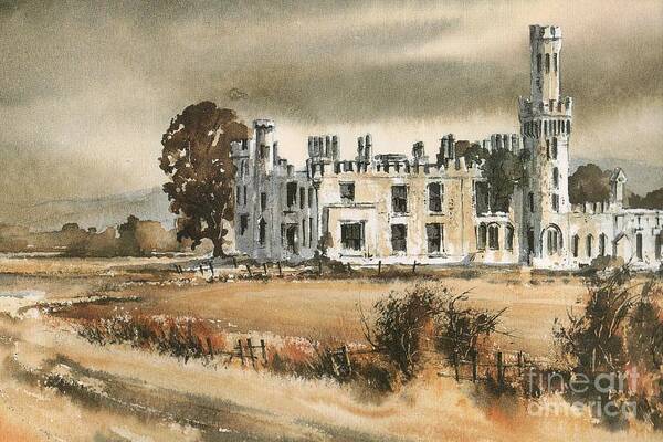Roland Byrne Art Print featuring the mixed media CARLOW Ducketts Grove by Val Byrne