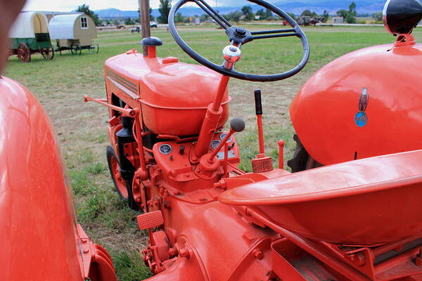 Driver Art Print featuring the photograph Case Tractor #1 by Trent Mallett