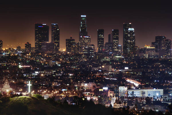 Los Angeles Art Print featuring the photograph City of Angels #1 by Natasha Bishop