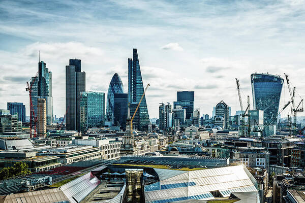 Corporate Business Art Print featuring the photograph City Of London, London, Uk #1 by Mbbirdy