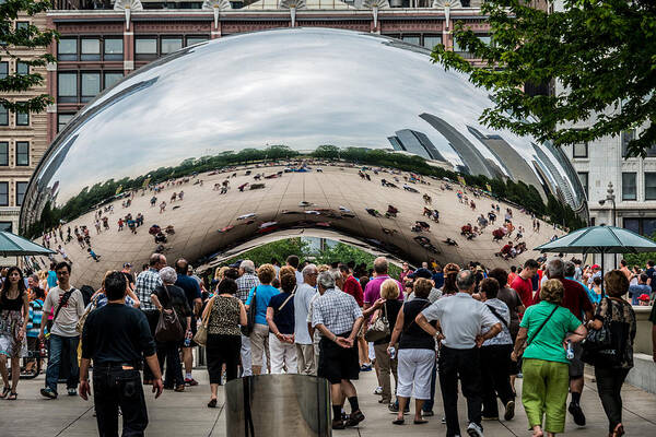 Cloud Gate Art Print featuring the photograph Cloud Gate #1 by James Howe