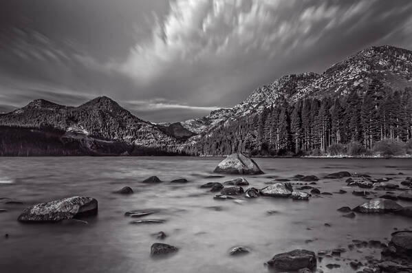 Landscape Art Print featuring the photograph Cloud Movement Over Emerald Bay #1 by Marc Crumpler