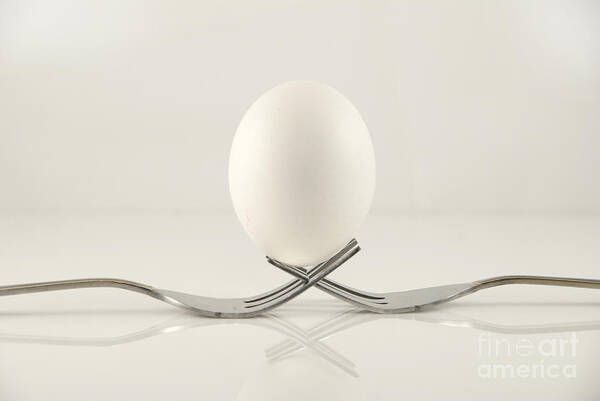 Balanced Art Print featuring the photograph Egg #1 by Juli Scalzi