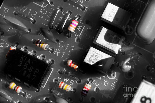 Electronics Art Print featuring the photograph Electronics 2 by Michael Eingle
