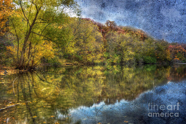Reflection Art Print featuring the photograph Fall Reflections #1 by Scott Wood