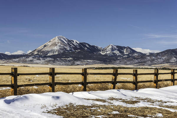 Colorado Landscapes Art Print featuring the photograph Fence Line #1 by David Waldrop