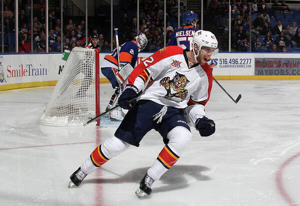 National Hockey League Art Print featuring the photograph Florida Panthers V New York Islanders #1 by Bruce Bennett