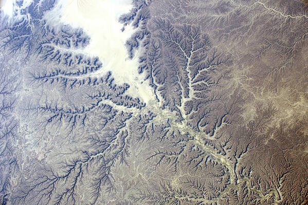 Desert Art Print featuring the photograph Iss Image #1 by Nasa/science Photo Library
