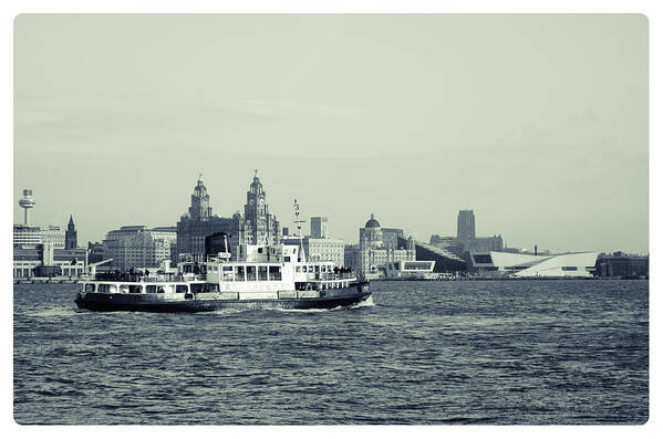 Liverpool Museum Art Print featuring the photograph Mersey Ferry by Spikey Mouse Photography