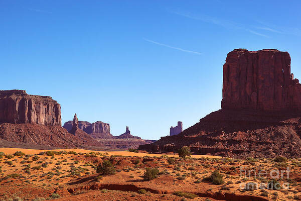 Outdoor Art Print featuring the photograph Monument Valley landscape #1 by Jane Rix