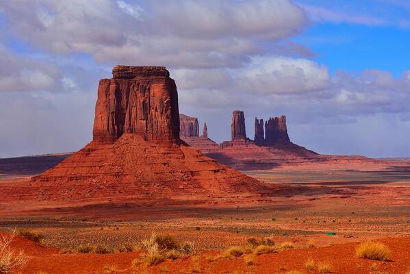 Monument Valley Art Print featuring the photograph Monument Valley #2 by Walt Sterneman