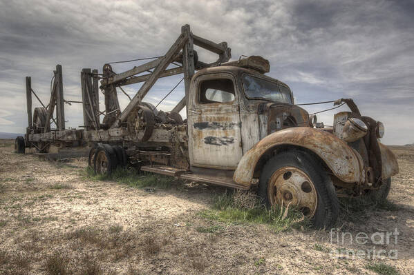 Old Art Print featuring the photograph Old Truck #1 by Angela Moyer
