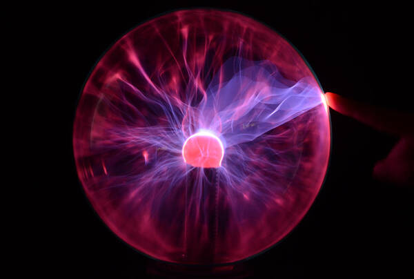 Science Art Print featuring the photograph Plasma Lamp #1 by Science Source