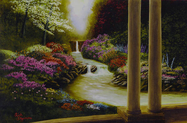 Landscape Art Print featuring the painting Serenity by Rick Fitzsimons