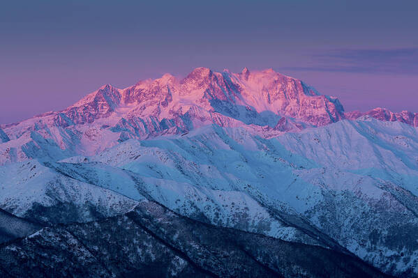 Pennine Alps Art Print featuring the photograph Sunrise Over The Monte Rosa #1 by Buena Vista Images
