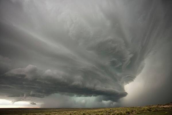 Supercell Thunderstorm Art Print featuring the photograph Supercell Thunderstorm #1 by Roger Hill/science Photo Library