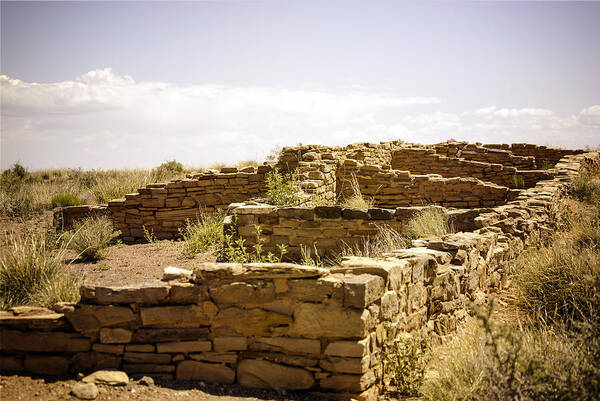 Southwest Art Print featuring the photograph Tales of the Past #1 by Judy Hall-Folde