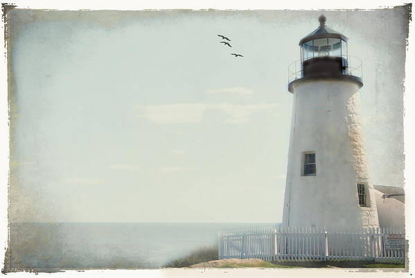 Lighthouse Art Print featuring the photograph The Guardian #1 by Cathy Kovarik