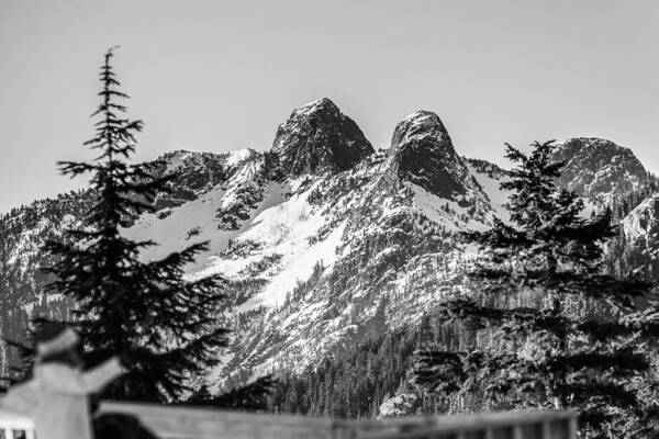 Black And White Art Print featuring the photograph Twin Peaks #1 by Ray Shiu