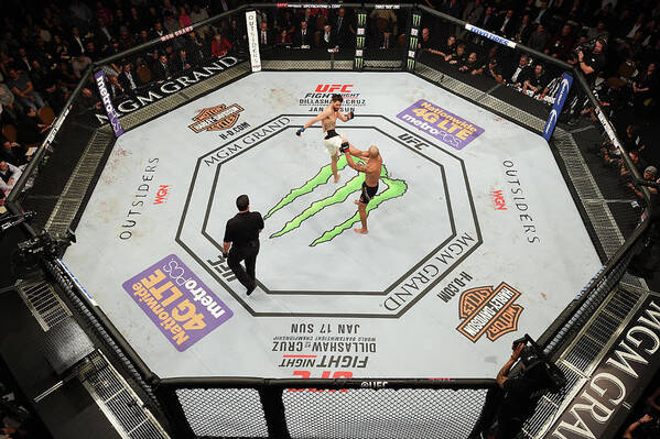 Event Art Print featuring the photograph Ufc 195 Lawler V Condit #1 by Josh Hedges/zuffa Llc