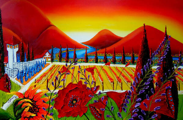  Art Print featuring the painting Under The Tuscan Sun 8 #1 by James Dunbar