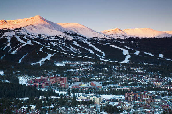 America Art Print featuring the photograph USA, Colorado, Breckenridge, Elevated #1 by Walter Bibikow