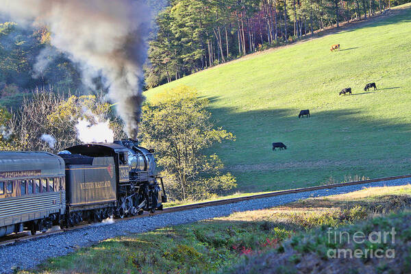 Western Maryland Scenic Railroad Art Print featuring the photograph Western Maryland Scenic Railroad #1 by Jack Schultz