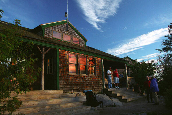 Zealand Falls Art Print featuring the photograph Zealand Falls Hut #1 by Ken Stampfer