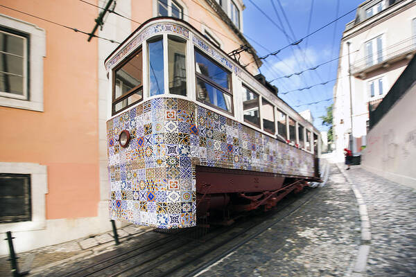 Baixa Art Print featuring the photograph The Gloria Funicular #13 by Andre Goncalves