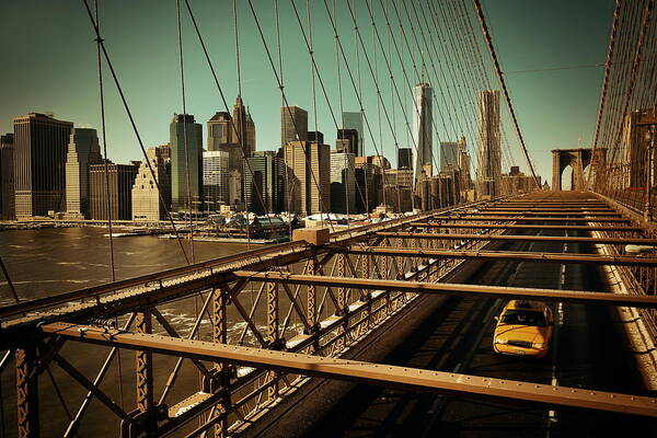 New York City Art Print featuring the photograph Manhattan #16 by Songquan Deng