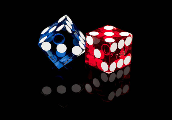 Dice Art Print featuring the photograph Colorful Dice by Raul Rodriguez