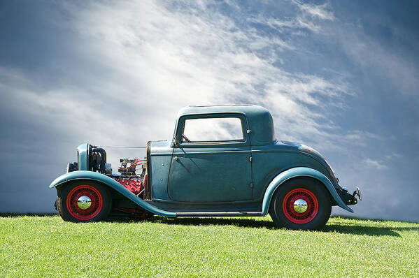 Coupe Art Print featuring the photograph 1932 Ford Classic American Hot Rod by Dave Koontz